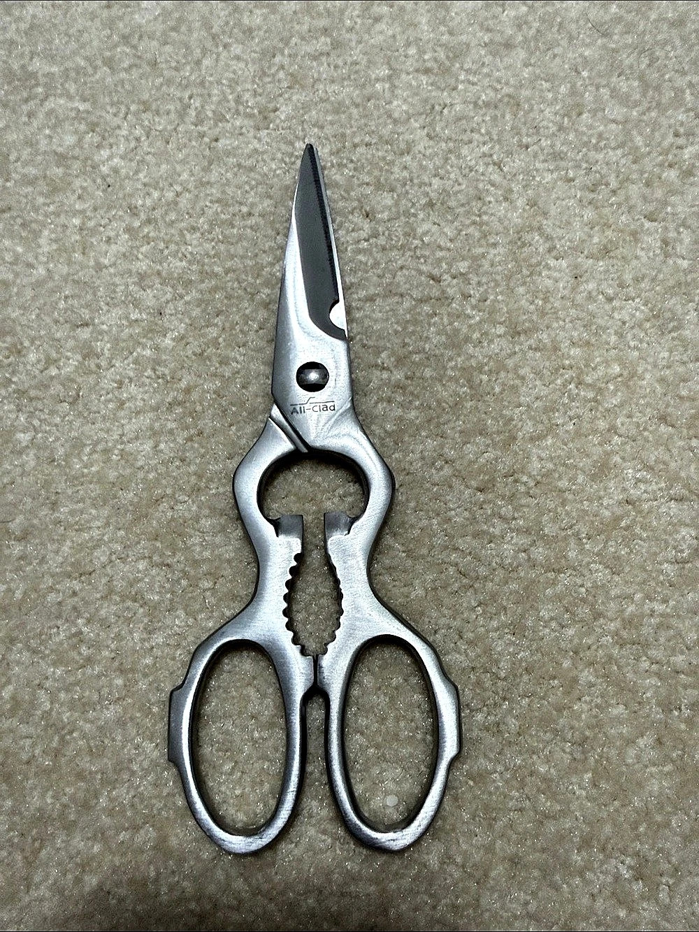 All Clad Kitchen Shears Scissors in Silver